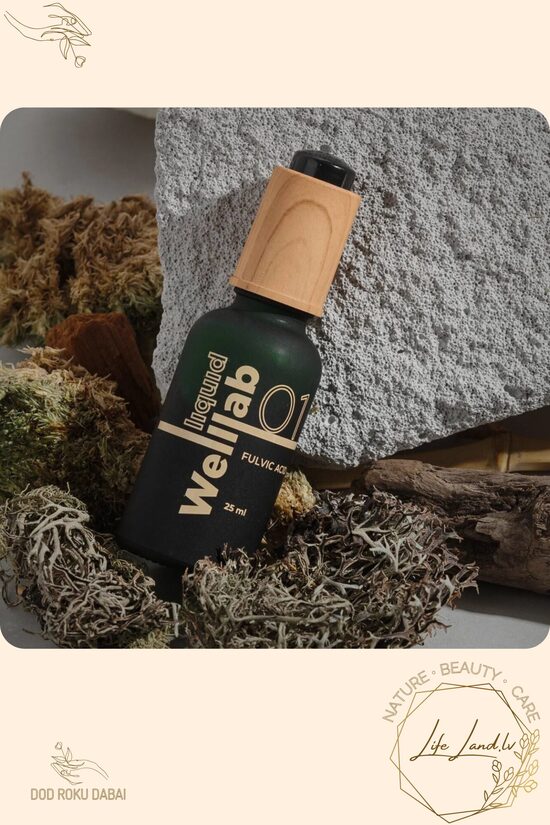 Dabīgs fulvīnskābju koncentrāts Welllab liquid Fulvic acid, 25 ml