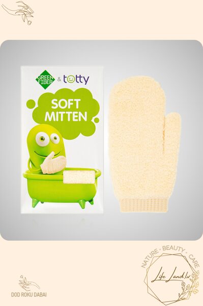 Mazgāšanās cimdiņš Green Fiber & Totty