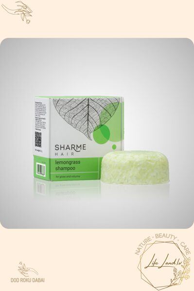 Matu apjomam - Dabīgais cietais šampūns, ar citronzāles ēterisko eļļu, 50 g
