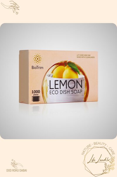 Ekoloğiskās ziepes trauku mazgāšanai BioTrim ar citronu aromātu, 125 g