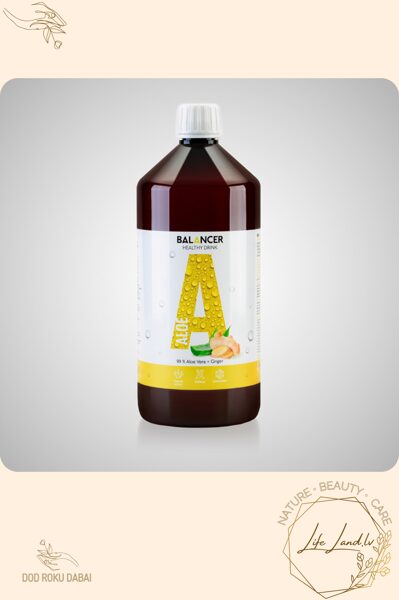 Dzeramais Aloe Vera gēls ar ingvera garšu, 1000 ml