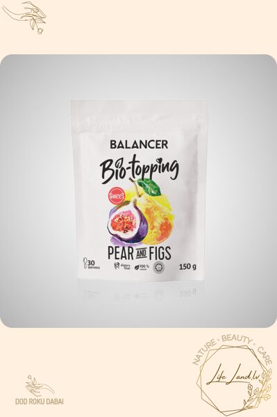 Šķiedrvielu komplekss Bio-topping "Bumbieri & vīģes", salds, 150 g