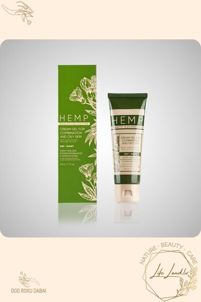 Matējošs krēms-gēls kombinētai un taukainai ādai HEMP, 50 ml