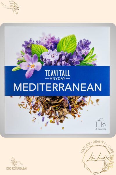 MEDITERRANEAN Tējas dzēriens TeaVitall Anyday, 38 tējas paciņas