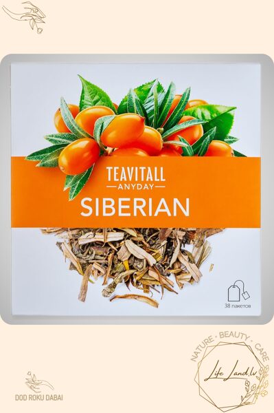 SIBERIAN Tējas dzēriens TeaVitall Anyday, 38 tējas paciņas