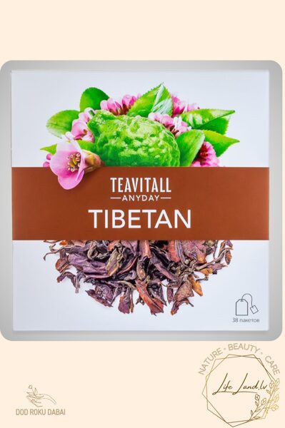 TIBETAN Tējas dzēriens TeaVitall Anyday, 38 tējas paciņas